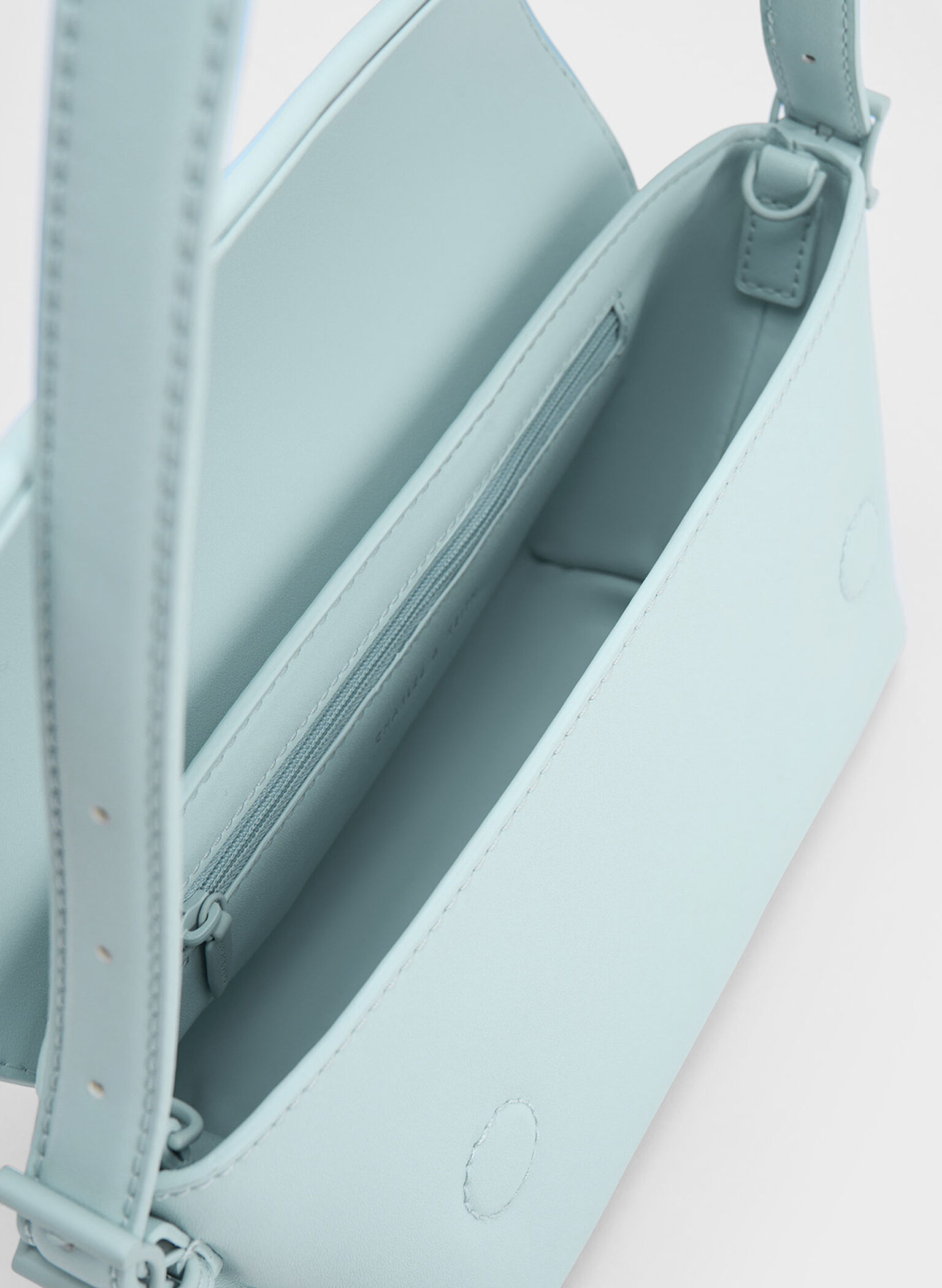 Boaz Geometric Front Flap Bag, Blue, hi-res