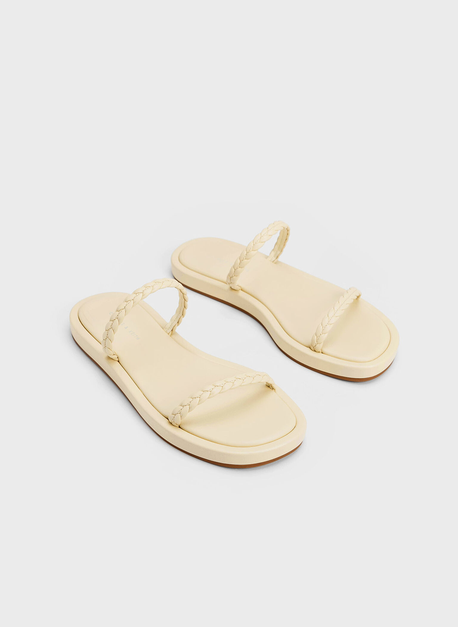 Braided Slides, Butter, hi-res