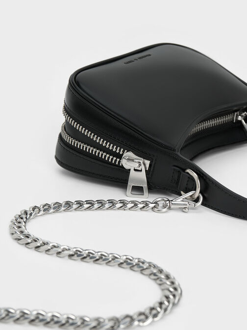 Mini Rebel Hobo Bag, Noir, hi-res