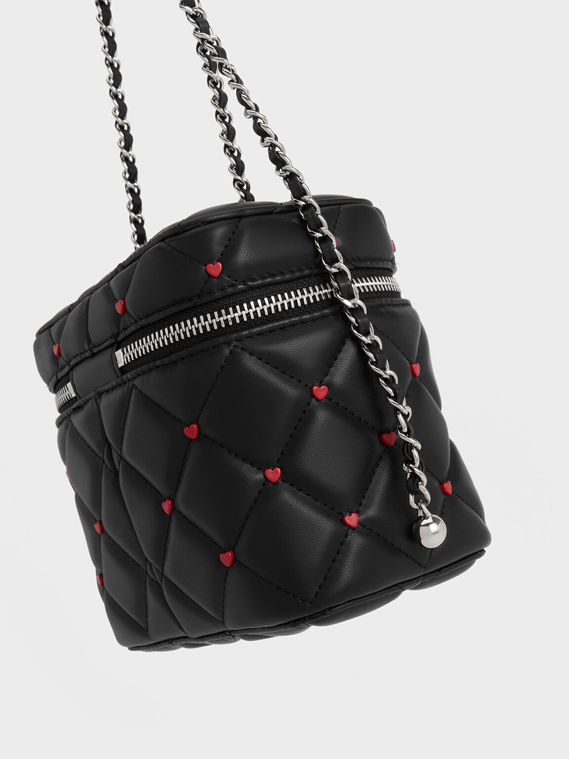 Chanel quilted heart bag clearance