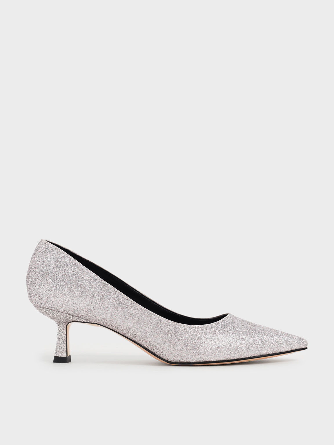 silver pump sandals