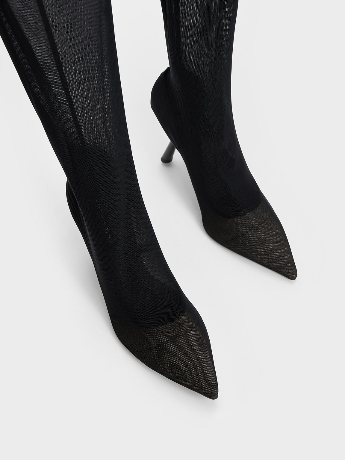 Mesh thigh high boots discount