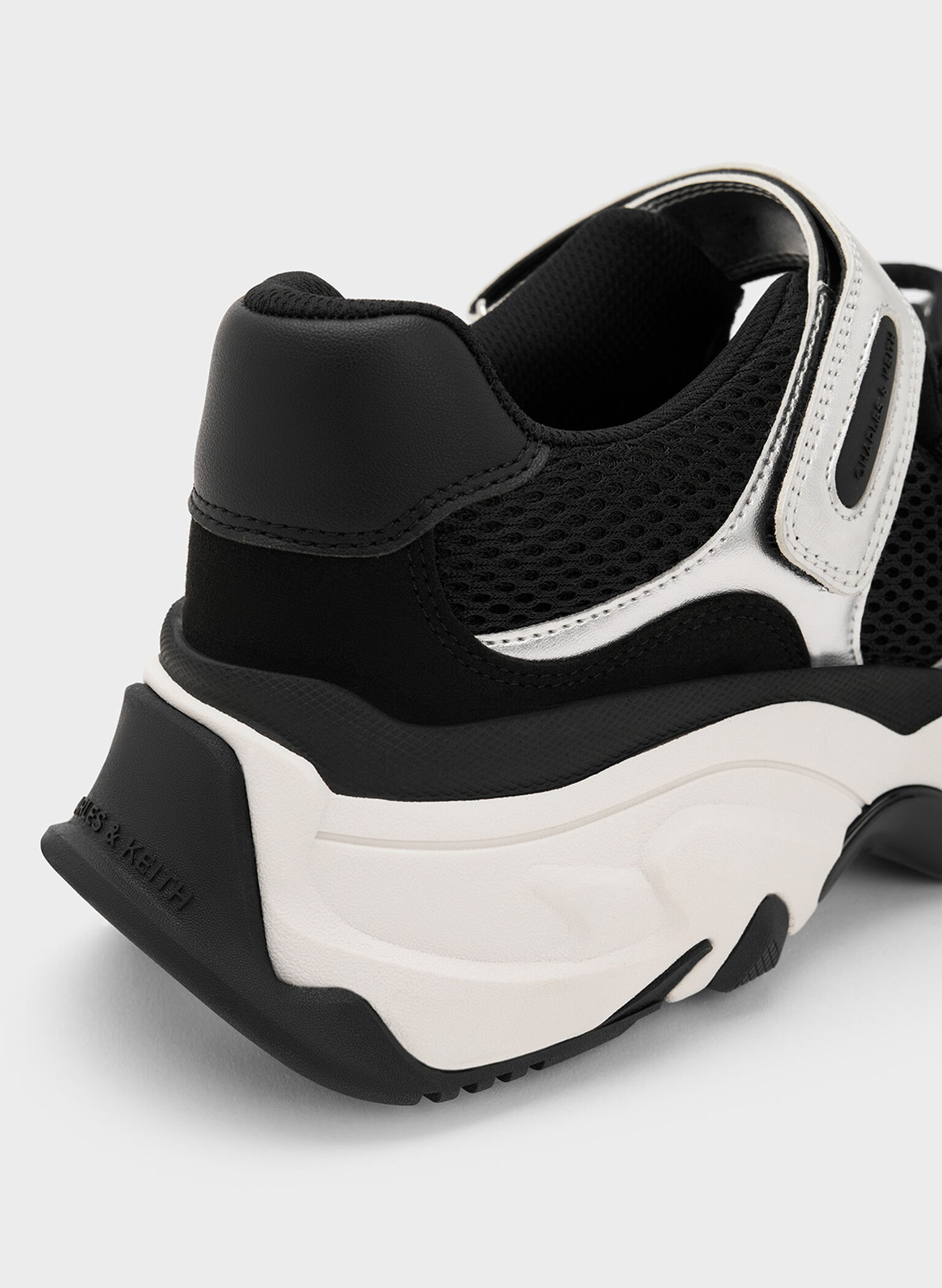 Gaskell Metallic Mesh Mary Jane Sneakers, Black, hi-res