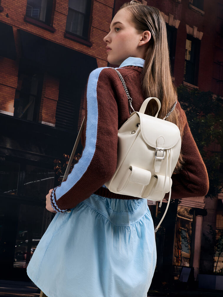 Bryna Backpack, Cream, hi-res