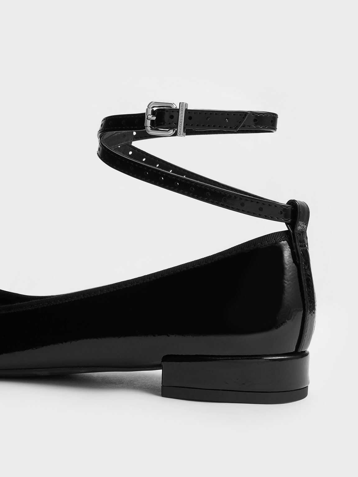 Patent ankle strap shoes on sale