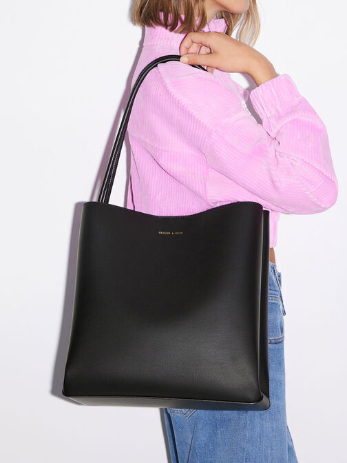 Leia Tote Bag, Black, hi-res