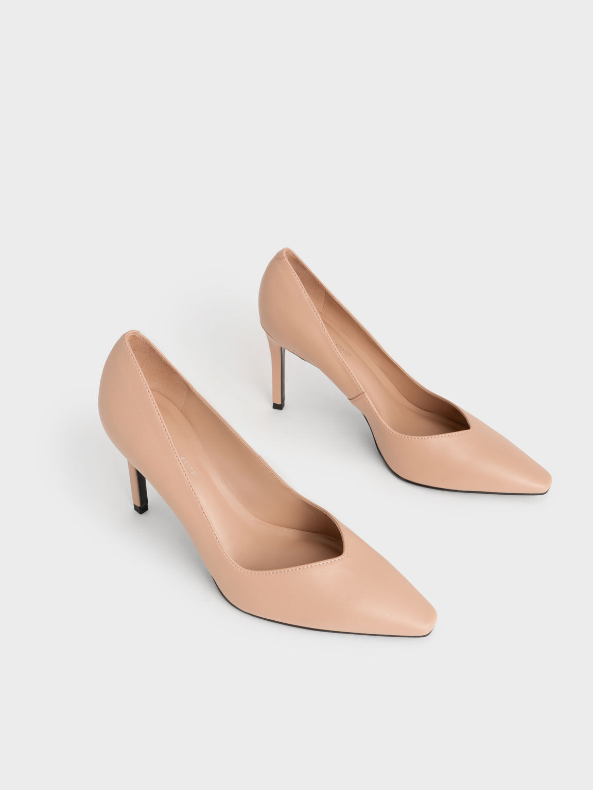 Nude round toe shoes on sale