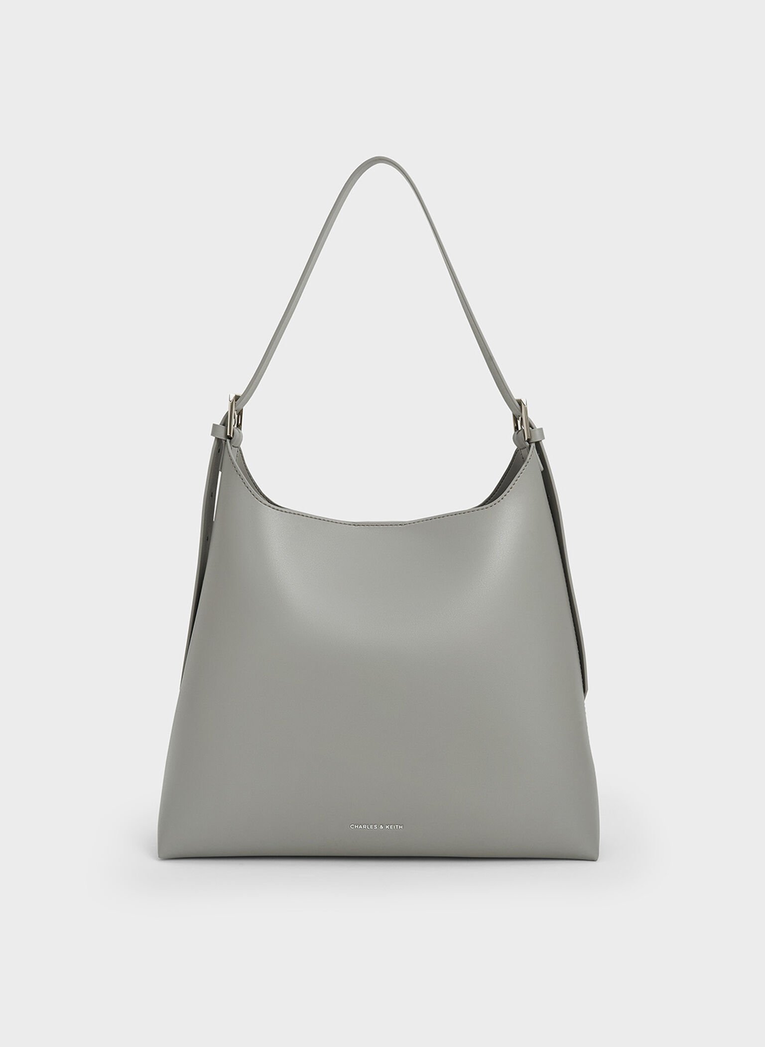 Hertha Trapeze Slouchy Hobo Bag, Grey, hi-res