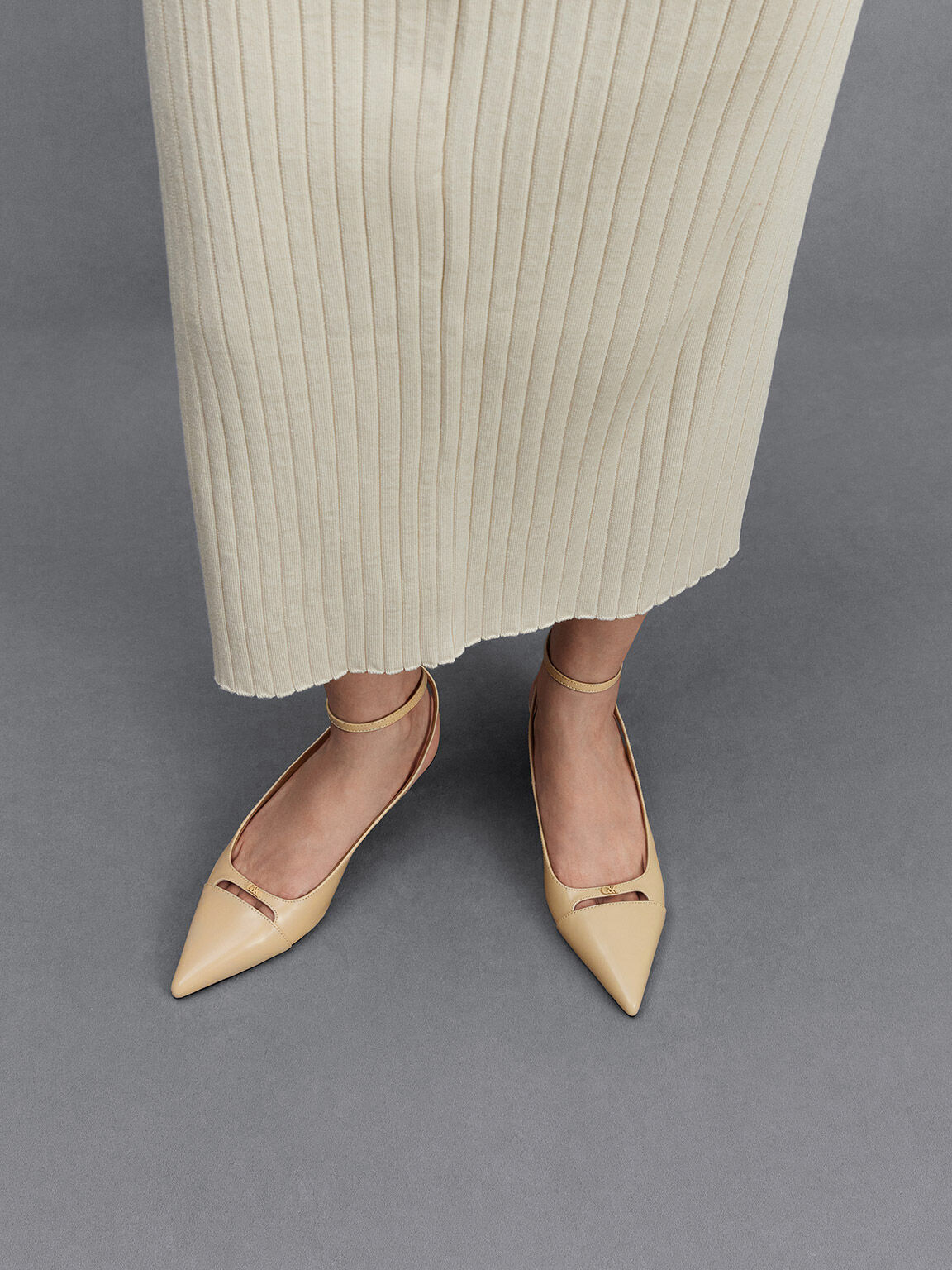 Neutral Kitten Heels Shop Online CHARLES KEITH UK