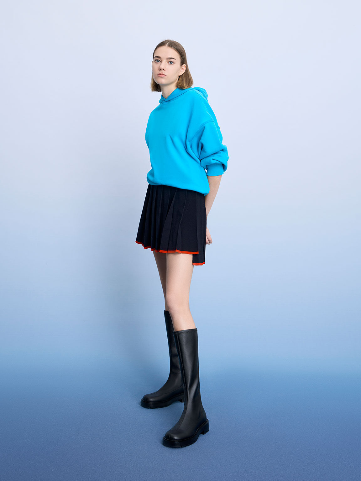 Block heel best sale high boots