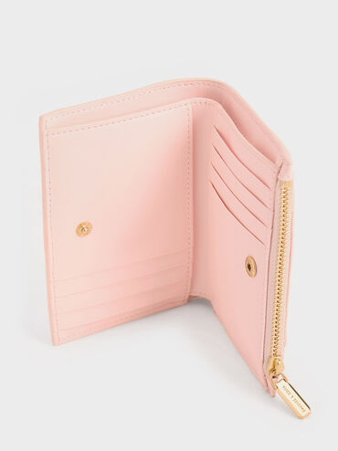 Eleni Quilted Wallet, Light Pink, hi-res