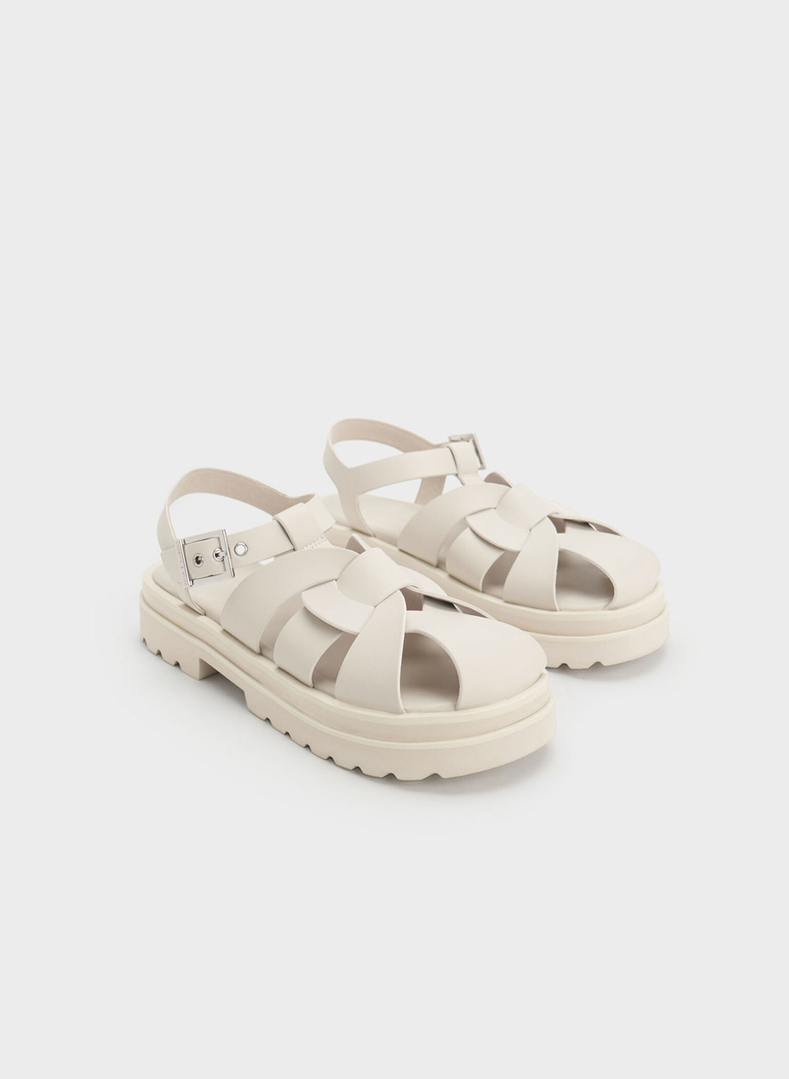 Nell Gladiator Sandals, Chalk, hi-res