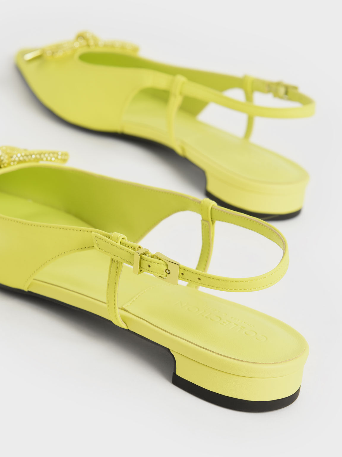 Yellow slingback flats online