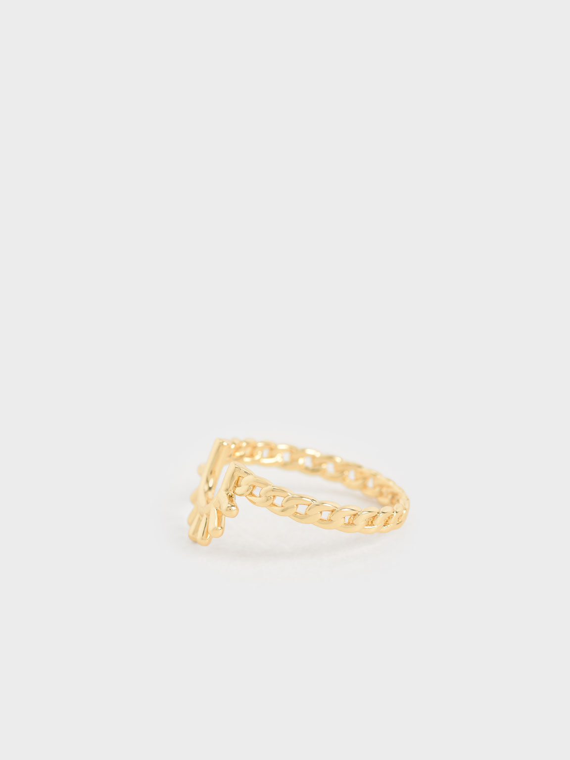 Chain Link Ring, Gold, hi-res