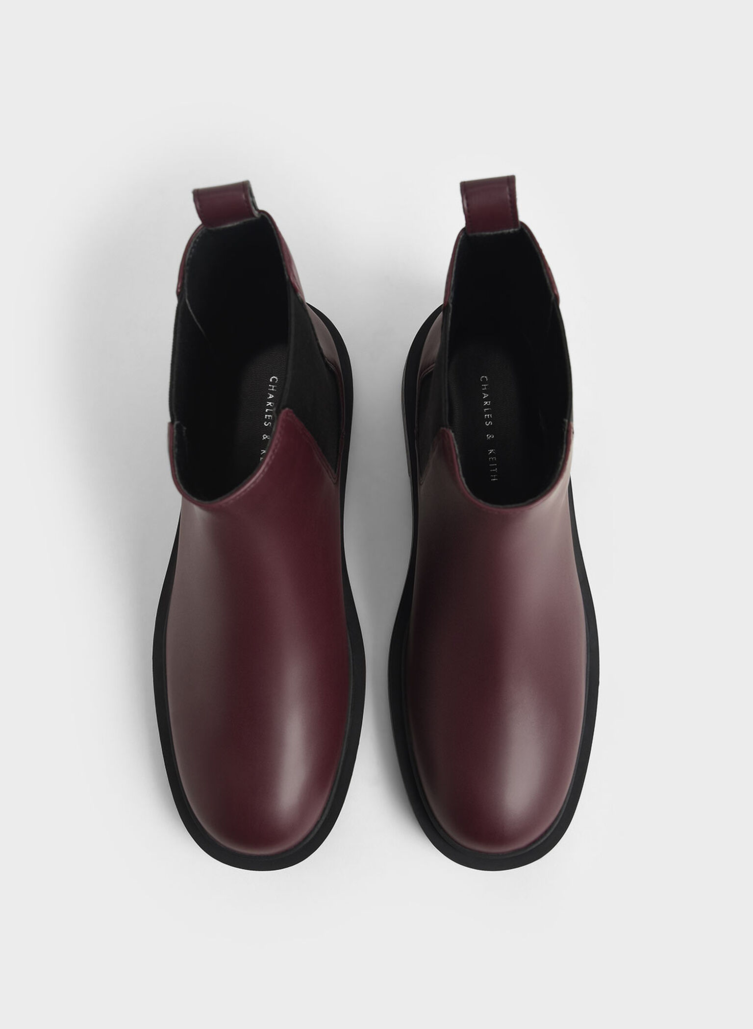 Chelsea Block-Heel Boots, Burgundy, hi-res