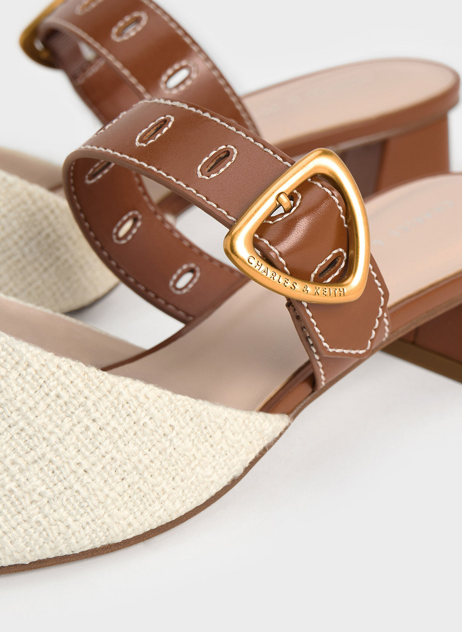 Sepphe Cut-Out Tweed Heeled Mules, Multi, hi-res
