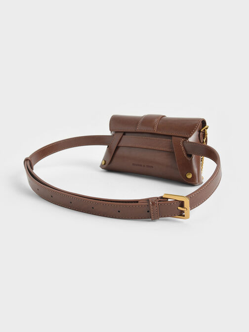 Gabine Crossbody Bag, Dark Brown, hi-res