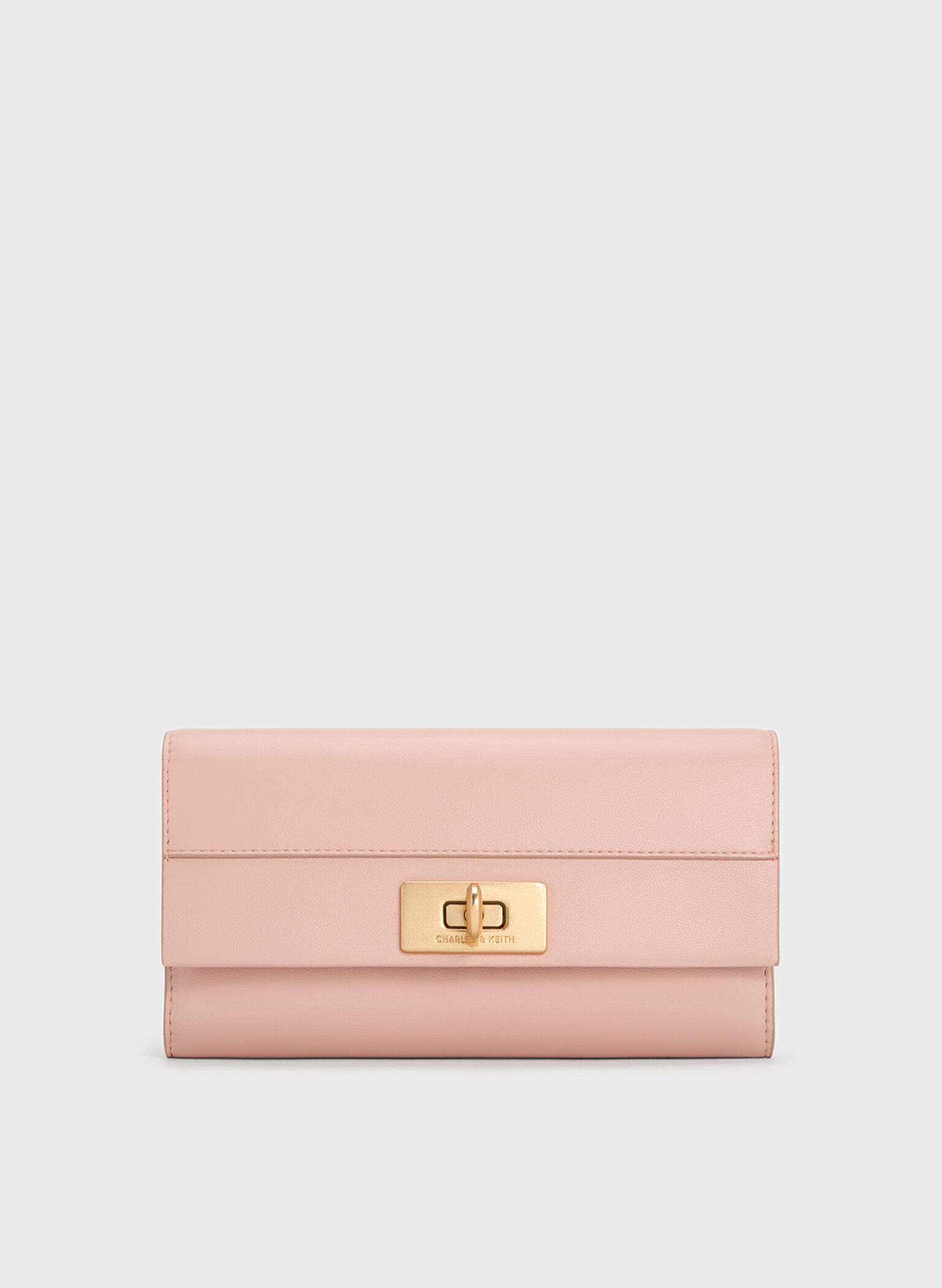 Lennie Chain-Handle Wallet, Light Pink, hi-res