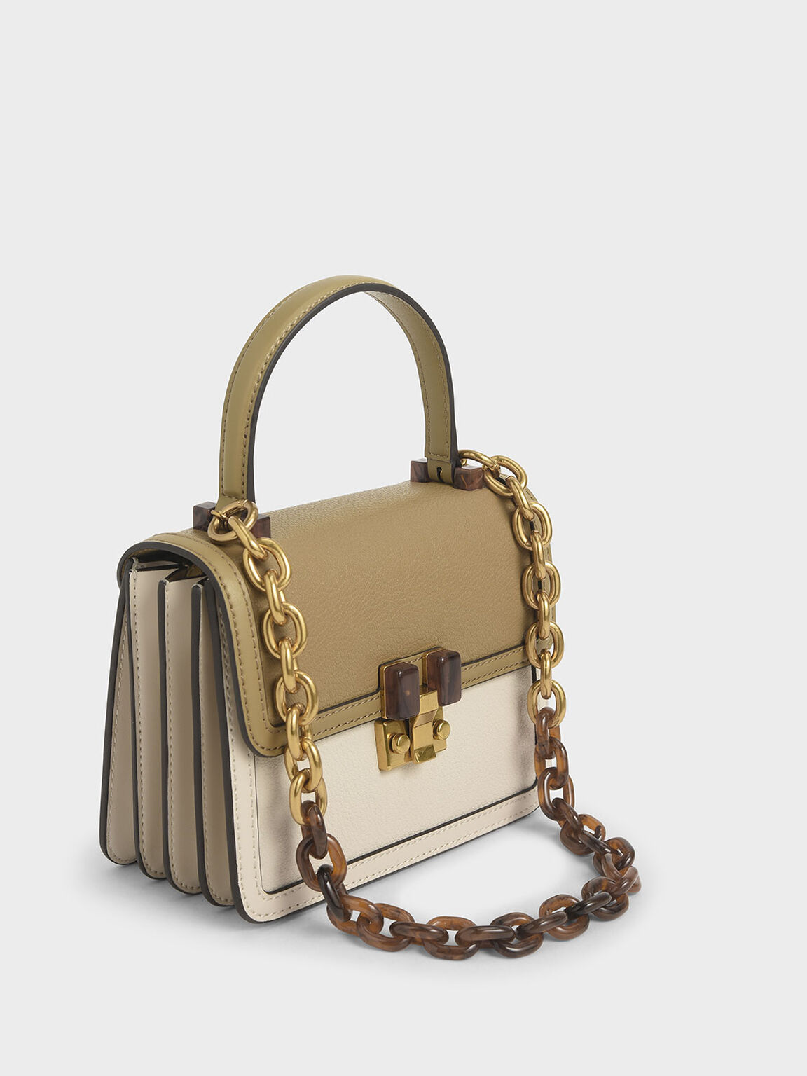 small handbag with chain