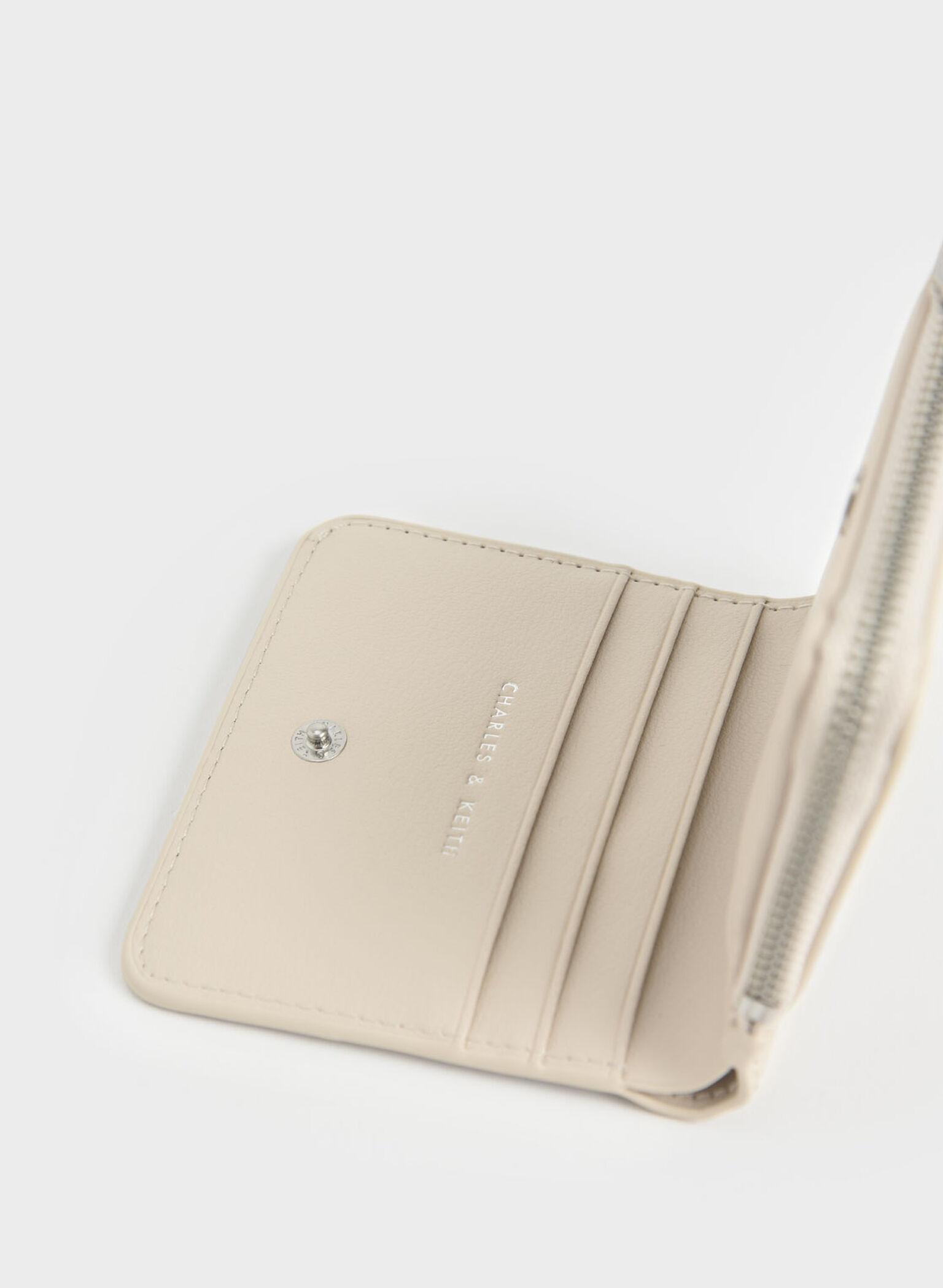 Zip Around Card Holder, Cream, hi-res
