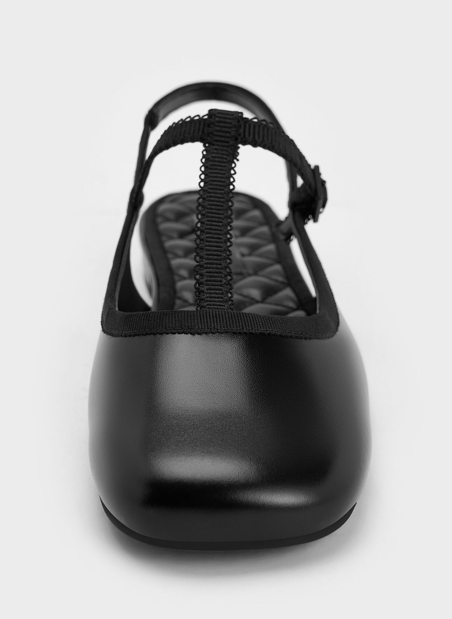 T-Bar Mary Jane Slingback Flats, Black, hi-res