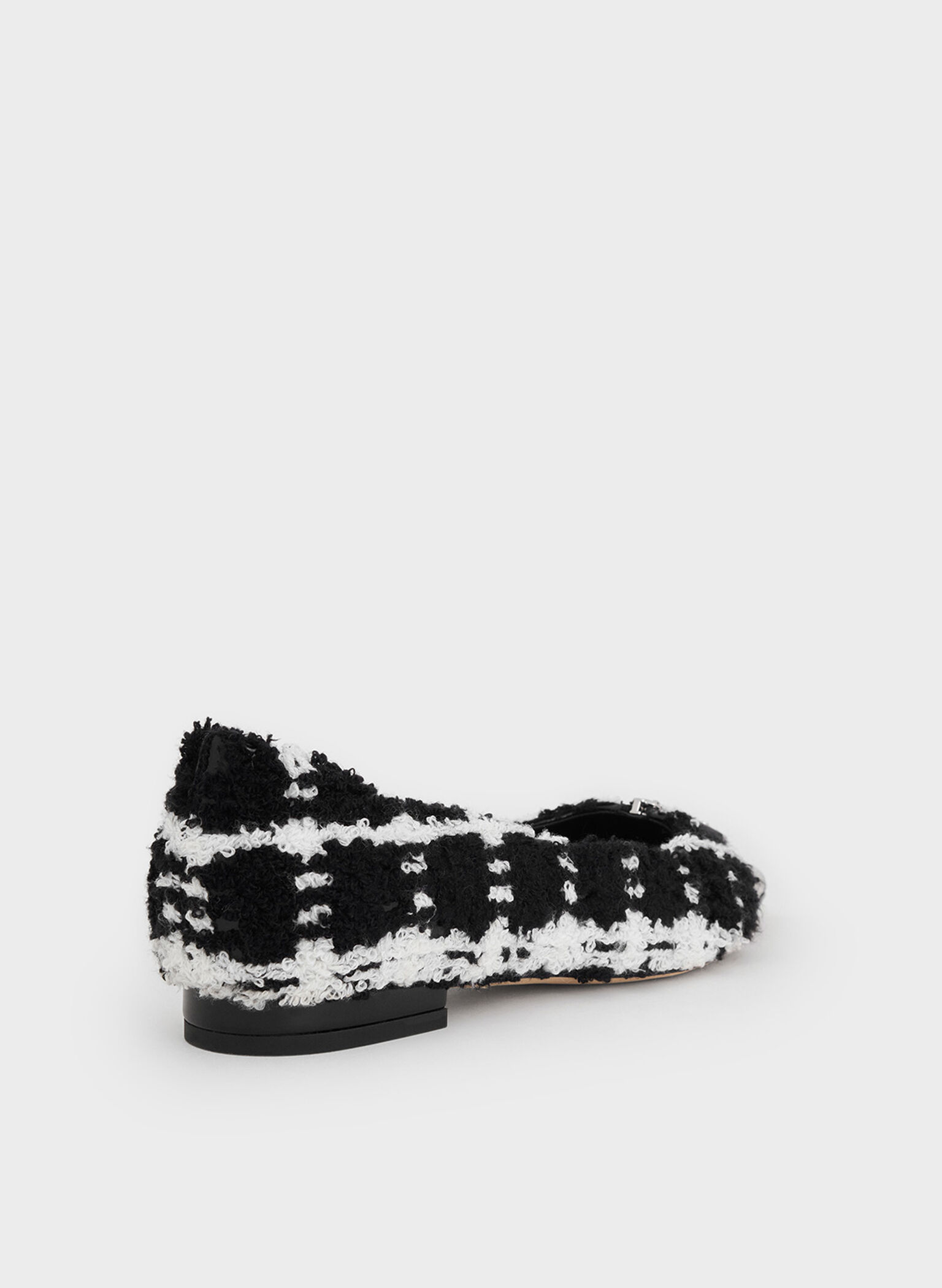 Nina Tweed & Leather Pointed Cap-Toe Flats, Multi, hi-res