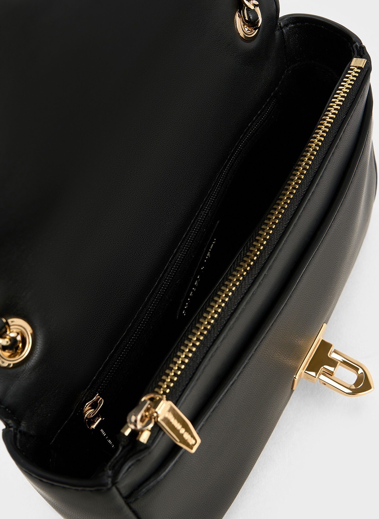 Arwen Diamond-Quilt Shoulder Bag, Black, hi-res