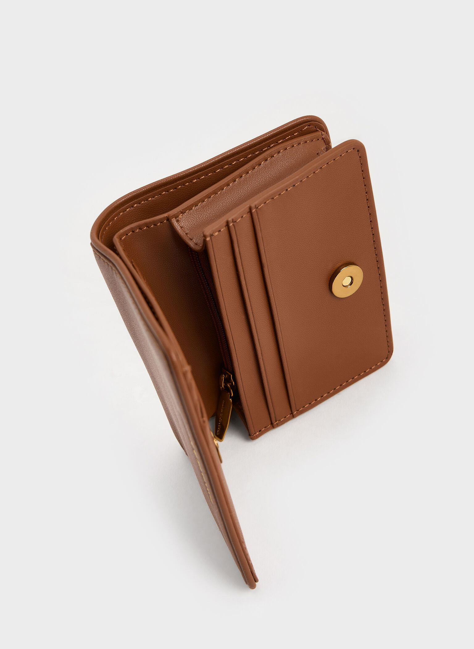 Lyla Knotted-Strap Wallet, Chocolate, hi-res