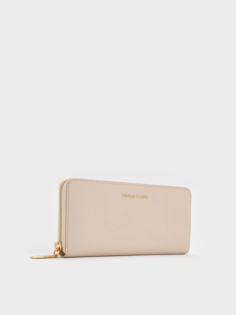 Dulcie Zip-Around Long Wallet, Oat, hi-res
