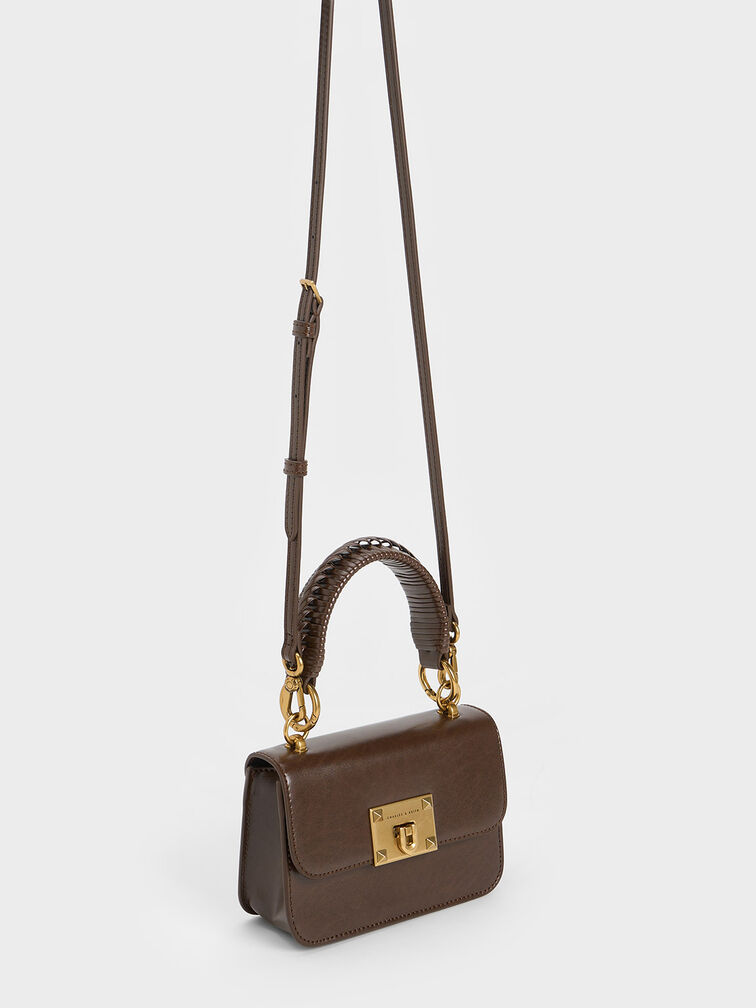 Raleigh Top Handle Bag, Dark Brown, hi-res