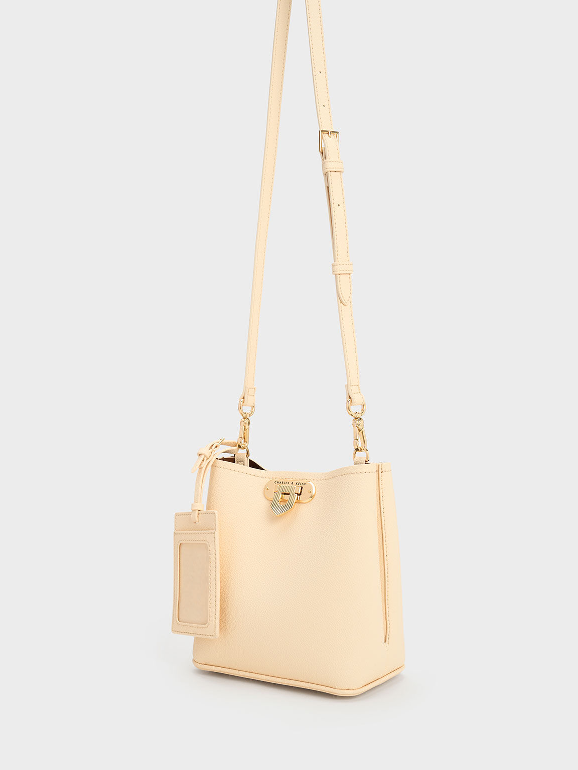 Charles and keith classic push lock bag top