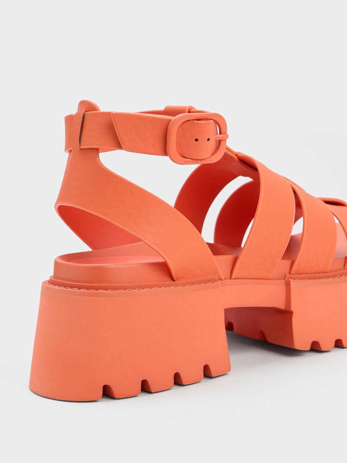 Nadine Gladiator Platform Sandals Orange