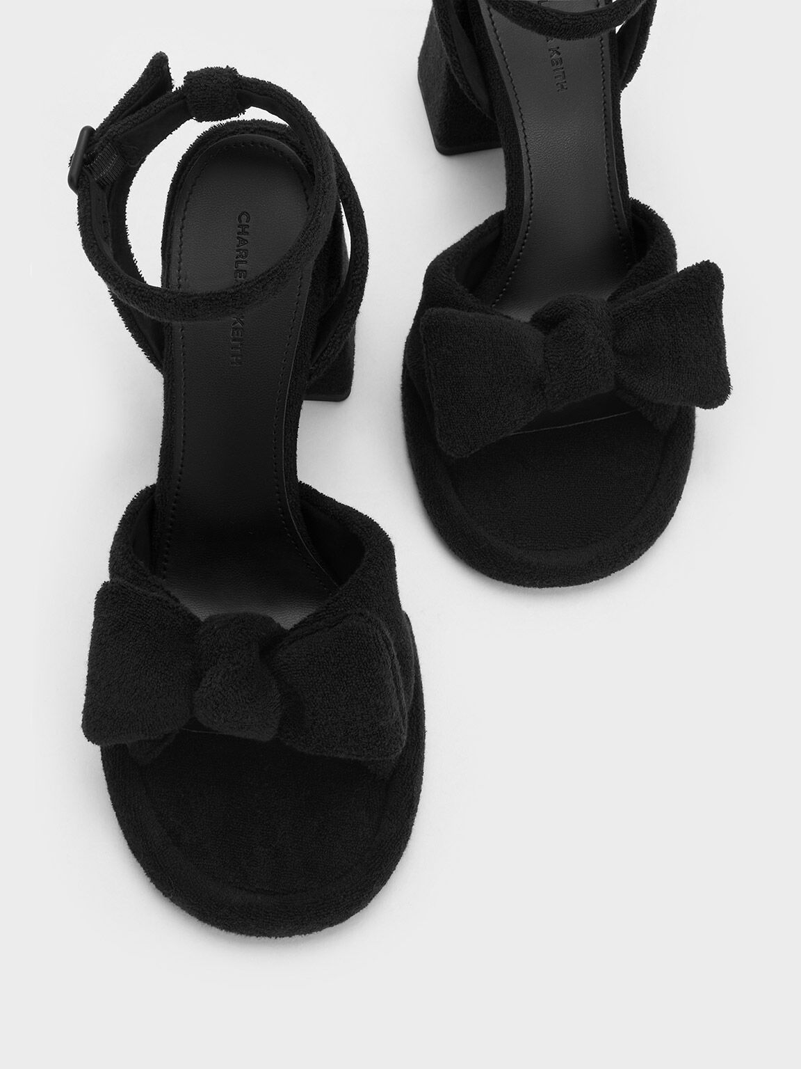 Bow ankle strap sandals cheap