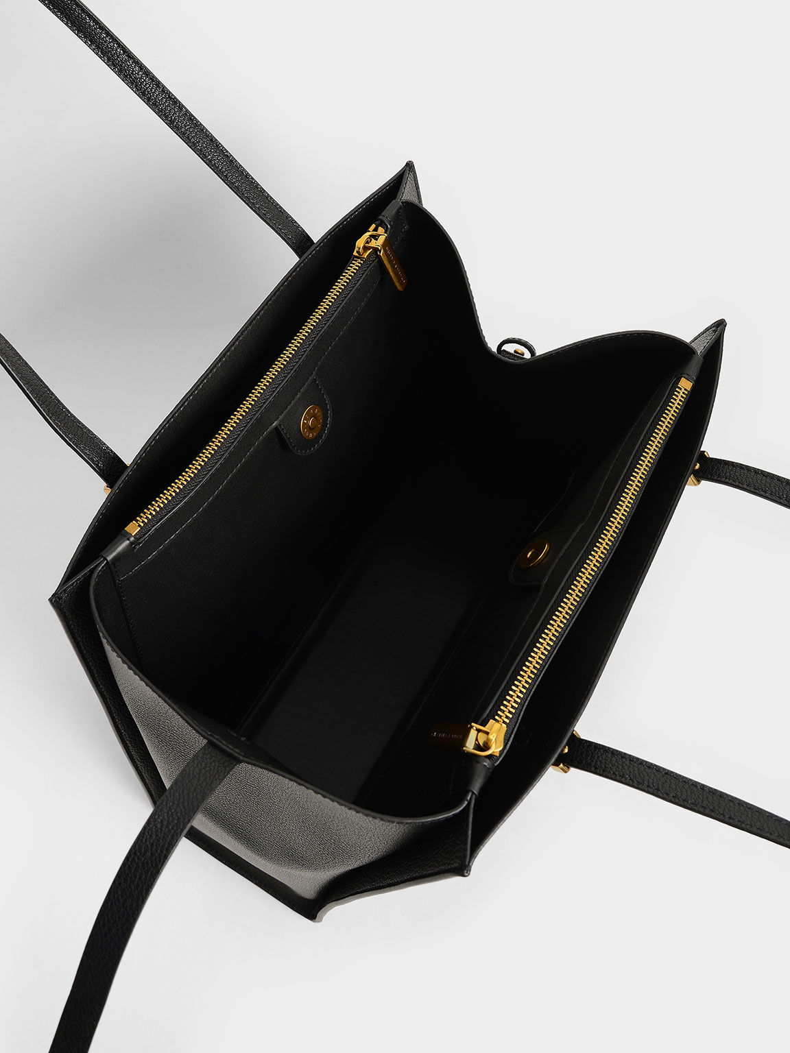 Charles and keith cheap black tote bag