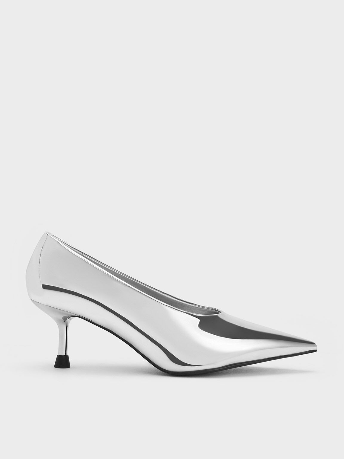 Cheap silver kitten heels clearance
