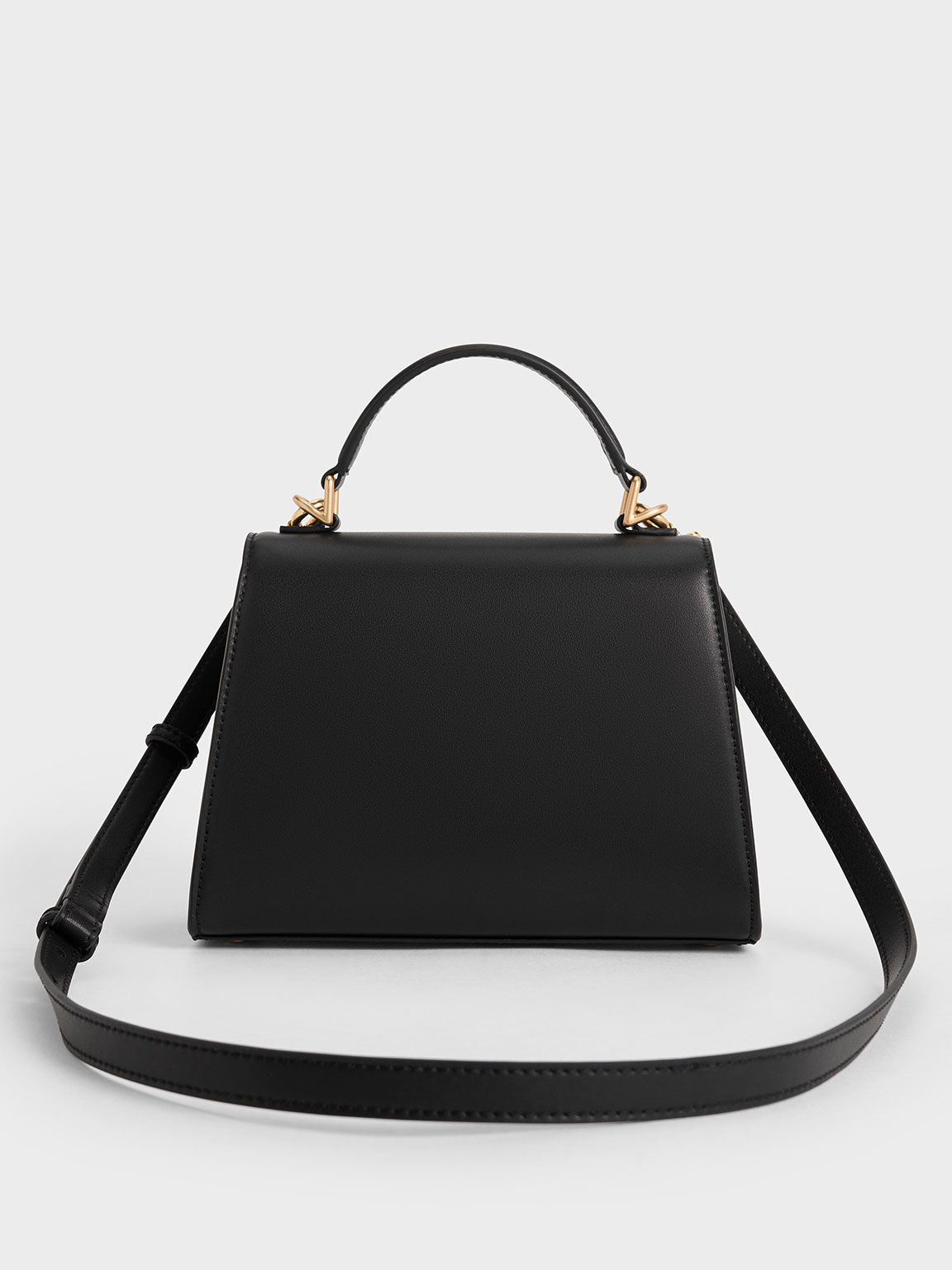 Charles & keith top handle trapeze bag deals