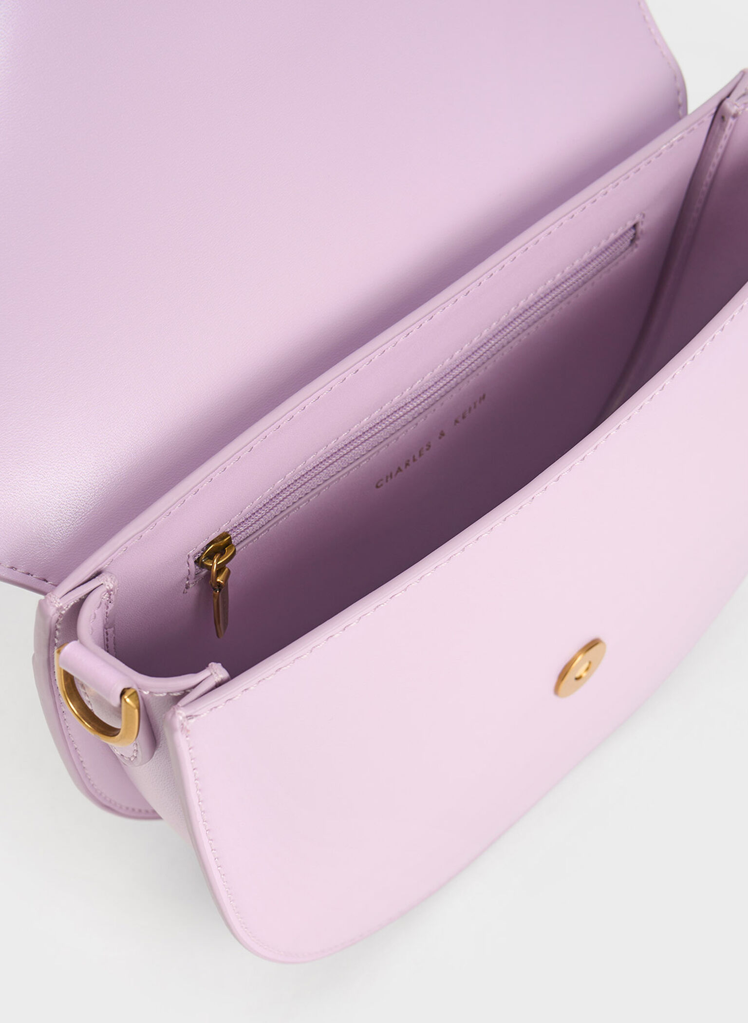Gabine Saddle Bag, Lilac, hi-res