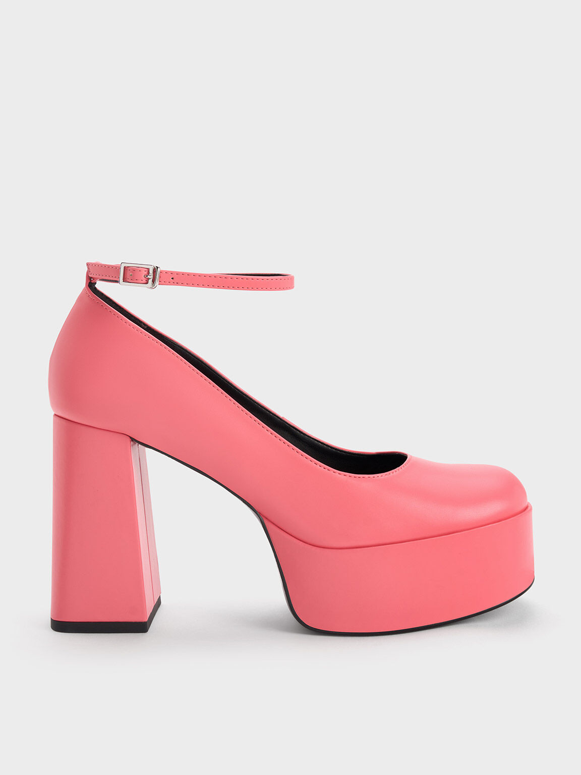 Charles and keith pink hot sale heels
