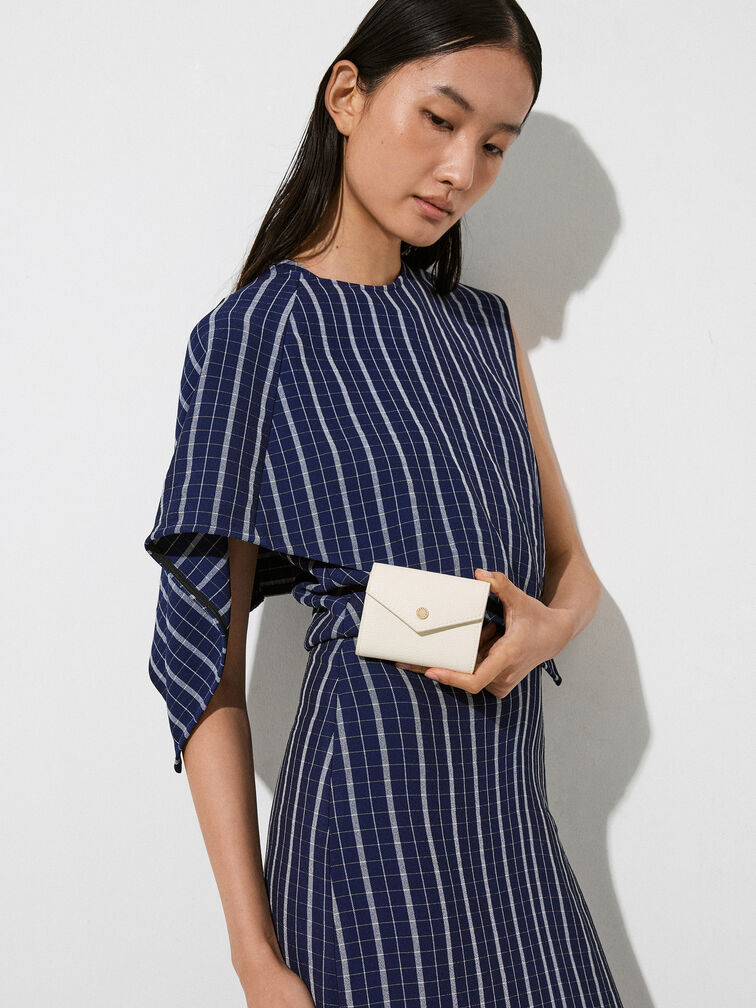 Marlowe Short Envelope Wallet, Cream, hi-res