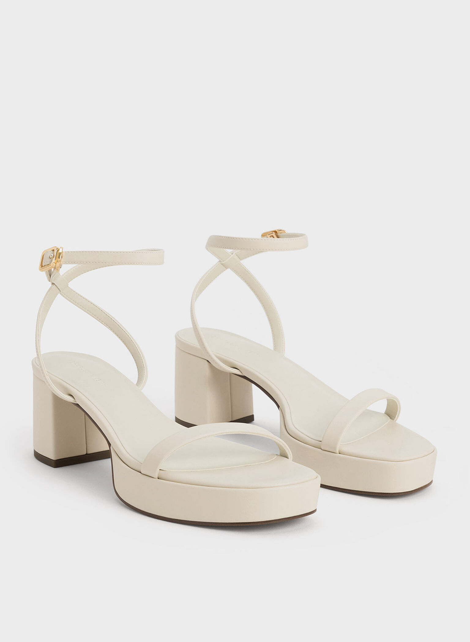 Thin-Strap Block Heel Sandals, Chalk, hi-res