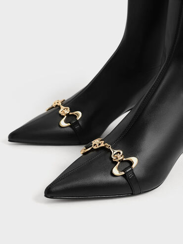 Elery Slip-On Ankle Boots, Black, hi-res