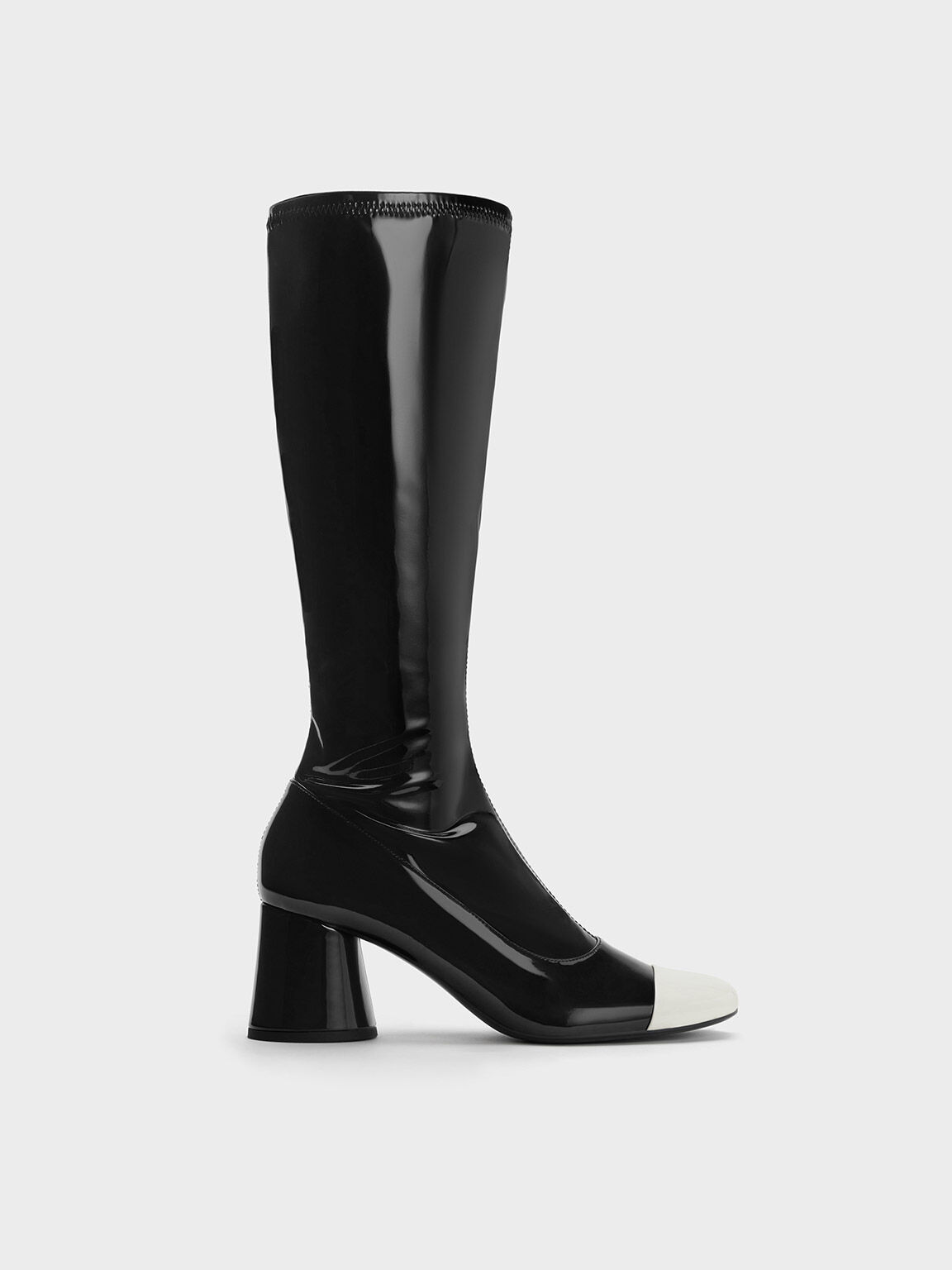 Two tone tall discount boots