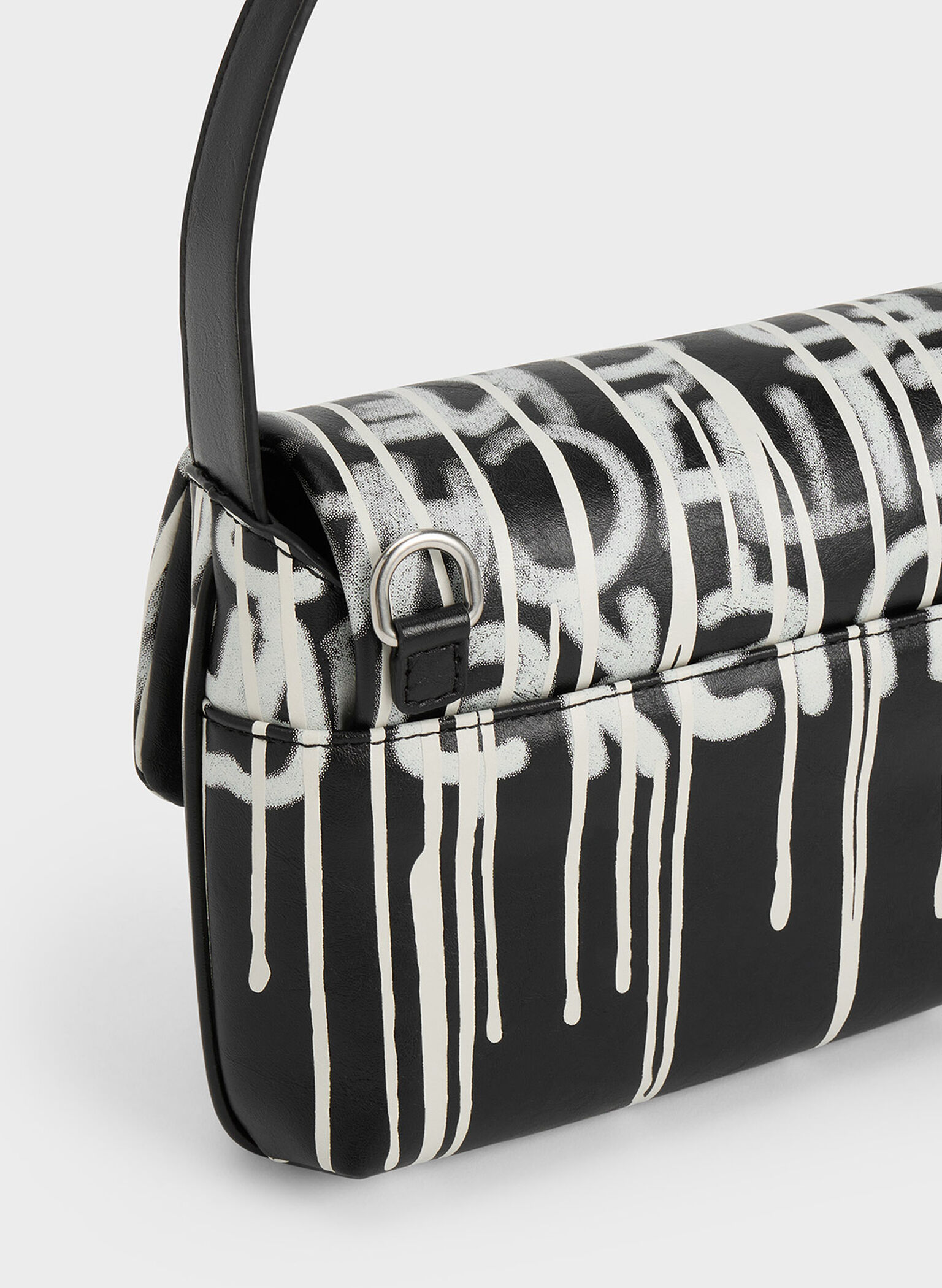 Swing Graffiti-Print Chain-Handle Bag, Multi, hi-res