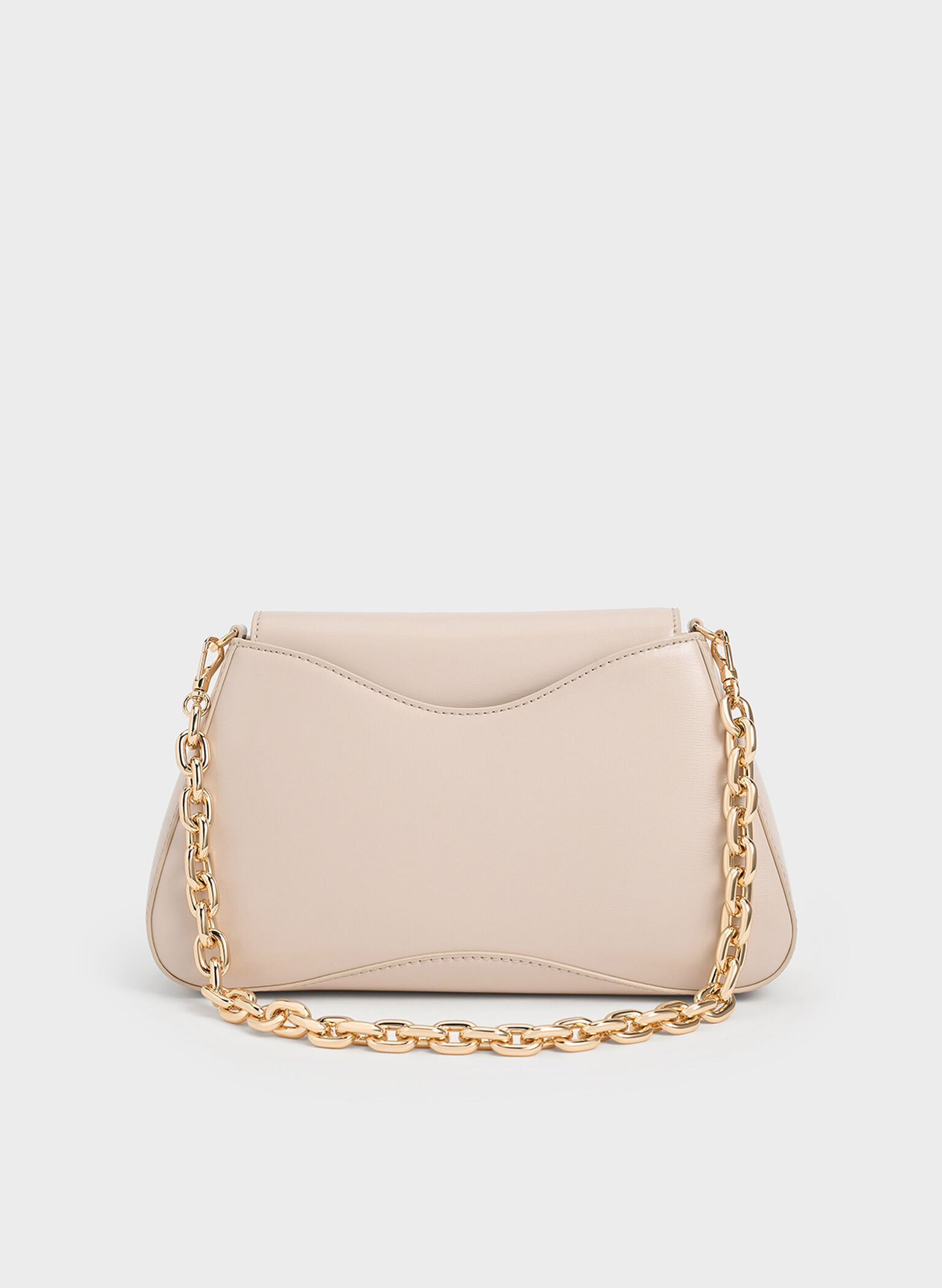 Sybill Trapeze Chain-Handle Bag, Oat, hi-res