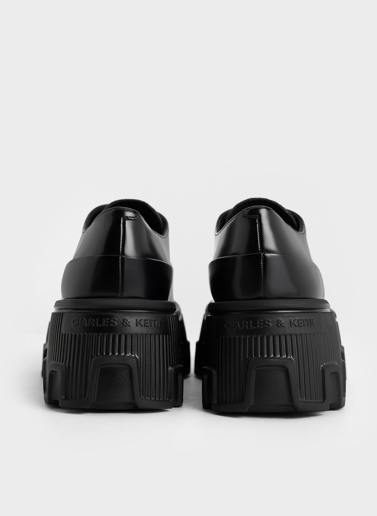 Zip-Up Platform Loafers, Black Box, hi-res