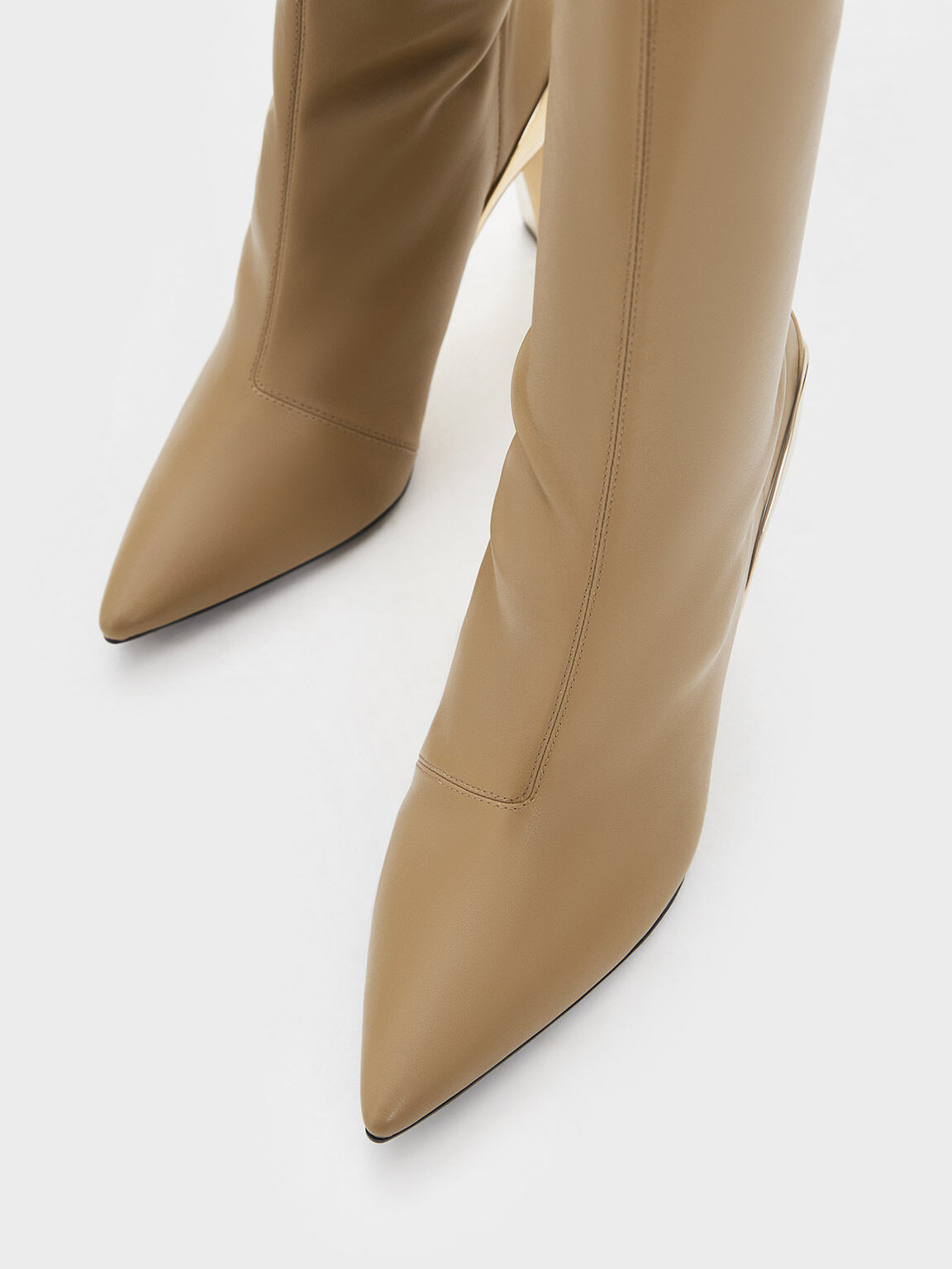 Taupe dress boots hotsell