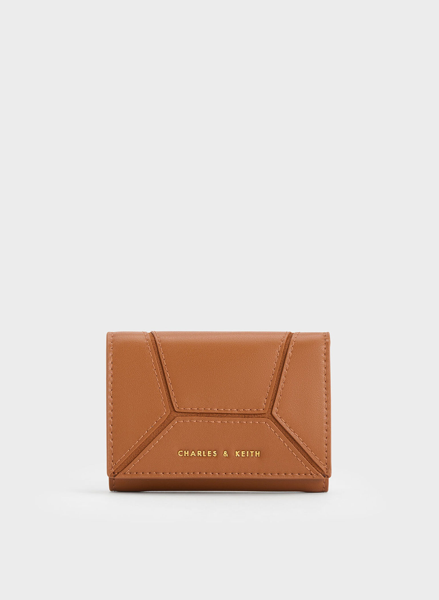 Nasrin Geometric Wallet, Chocolate, hi-res
