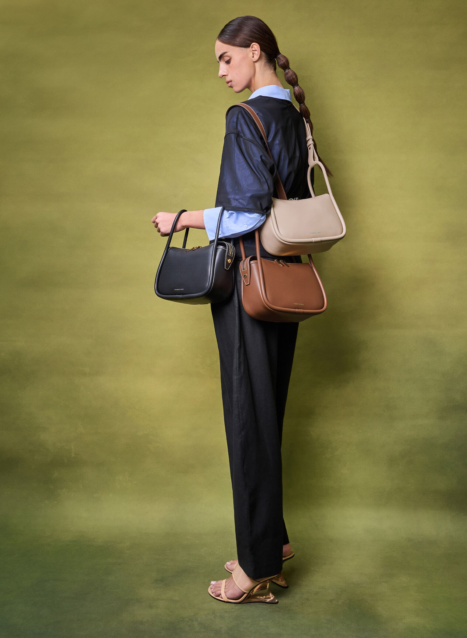 Lyla Shoulder Bag, Chocolate, hi-res