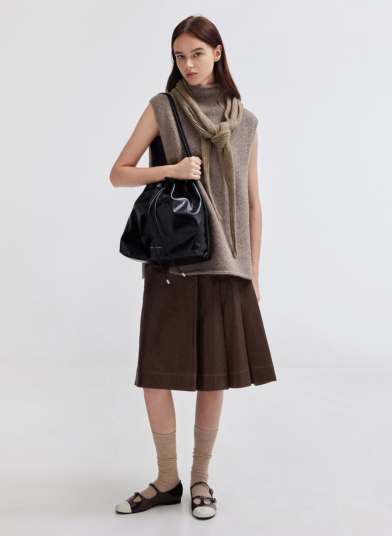 Neva Two-Way Bucket Bag, Noir, hi-res