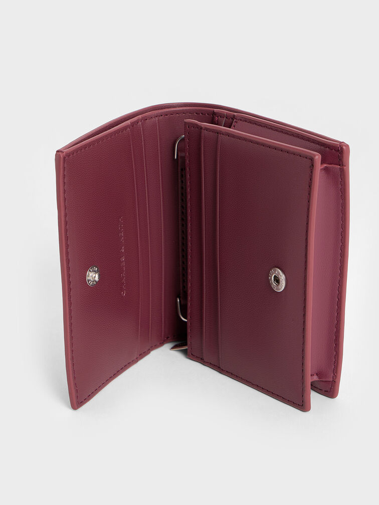 Cassia Card Holder, Burgundy, hi-res